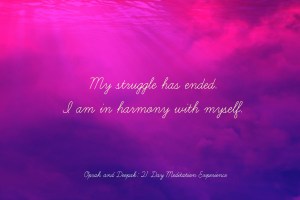 My struggle has ended