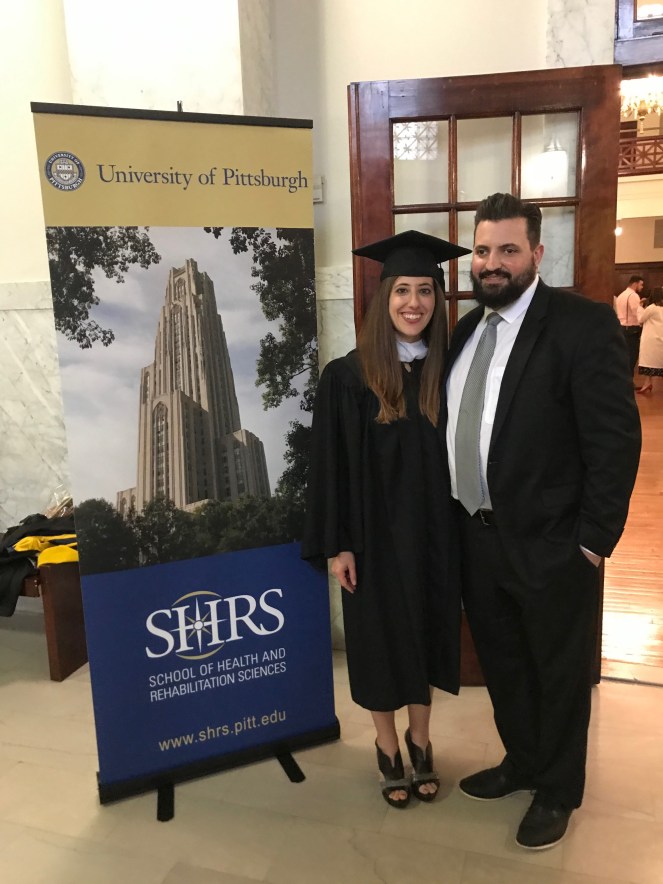 University of Pittsburgh Health and Rehabilitation Sciences Recognition Day Ceremony Nikki and Sean Watson